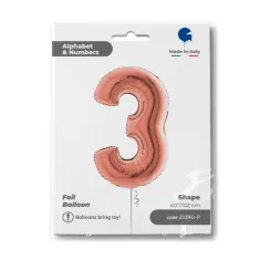 NUMERO 3 ROSE GOLD cm.102