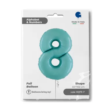 NUMERO 8 CELESTE cm.102