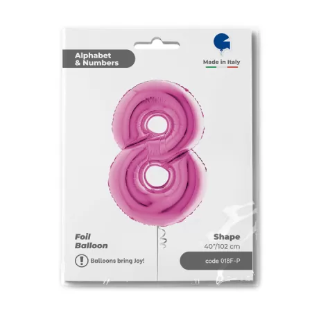 NUMERO 8 FUXIA cm.102