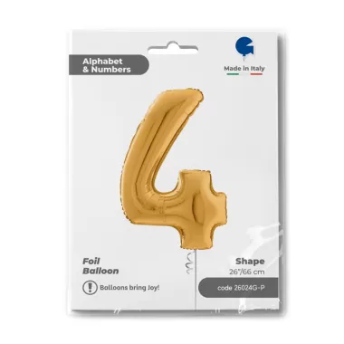 NUMERO 4 ORO cm.66 SALVA ELIO