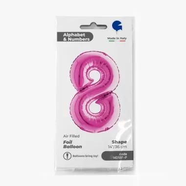 NUMERO 8 FUXIA cm.35