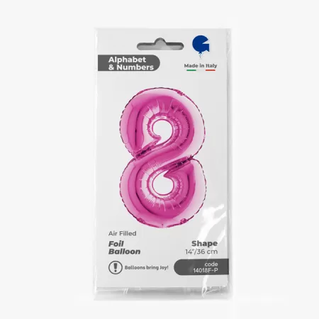NUMERO 8 FUXIA cm.35
