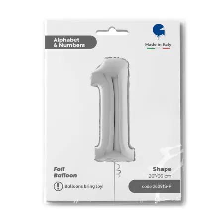 NUMERO 1 ARGENTO cm.66 SALVA ELIO