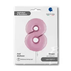 NUMERO 8 ROSA cm.102