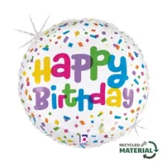 18" HAPPY BIRTHDAY CONFETTI