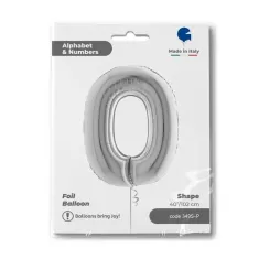 LETTERA O ARGENTO cm.100 2