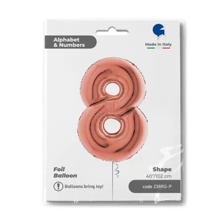 NUMERO 8 ROSE GOLD cm.102