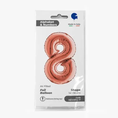 NUMERO 8 ROSE GOLD cm.35