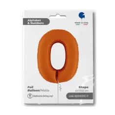 NUMERO 0 ARANCIO cm.102