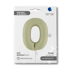 NUMERO 0 VERDE OLIVA cm.102