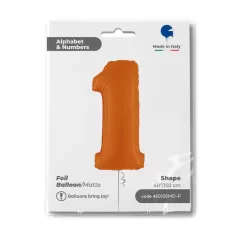 NUMERO 1 ARANCIO cm.102