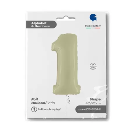 NUMERO 1 VERDE OLIVA cm.102