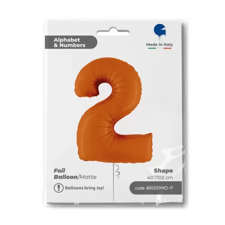 NUMERO 2 ARANCIO cm.102