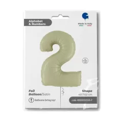 NUMERO 2 VERDE OLIVA cm.102