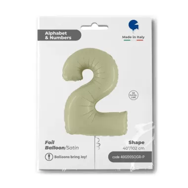 NUMERO 2 VERDE OLIVA cm.102