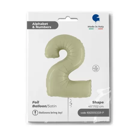 NUMERO 2 VERDE OLIVA cm.102