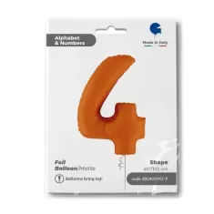 NUMERO 4 ARANCIO cm.102