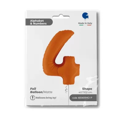 NUMERO 4 ARANCIO cm.102