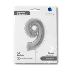 NUMERO 9 ARGENTO cm.102