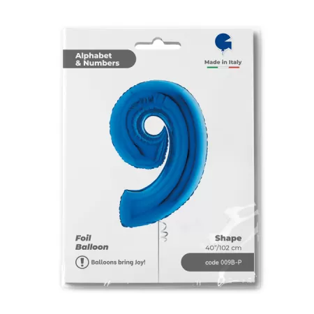 NUMERO 9 BLU cm.102