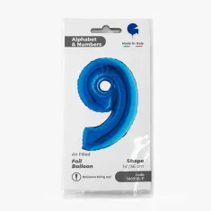 NUMERO 9 BLU cm.35