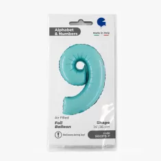 NUMERO 9 CELESTE cm.35