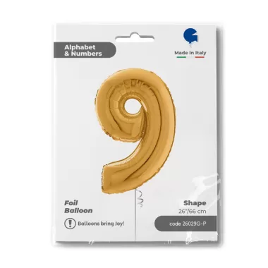 NUMERO 9 ORO cm.66 SALVA ELIO