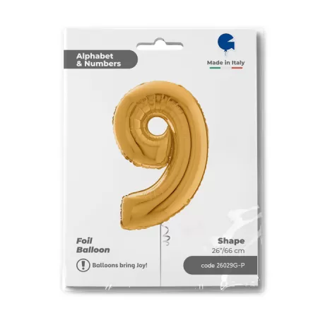 NUMERO 9 ORO cm.66 SALVA ELIO