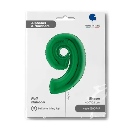 NUMERO 9 VERDE cm.102