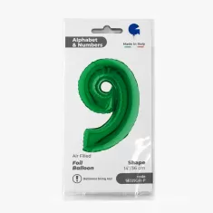 NUMERO 9 VERDE cm.35