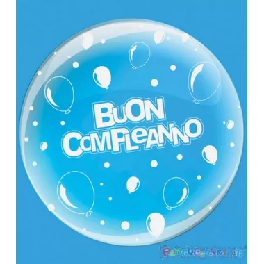DECO B-LOON 36"  BUON COMPLEANNO  ST BIANCA