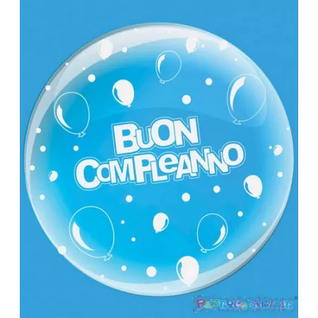 DECO B-LOON 36"  BUON COMPLEANNO  ST BIANCA