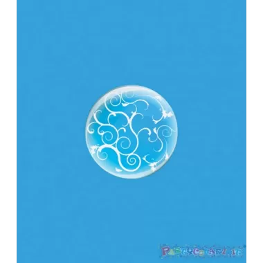 DECO B-LOON 10" FILIGRANA BIANCA pz.5