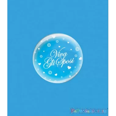 DECO B-LOON 10" VIVA SPOSI pz.5