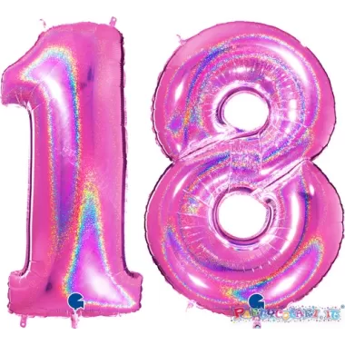 MYLAR 100 FUCSIA HOLO 18
