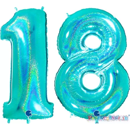 MYLAR 100 TIFFANY HOLO 18