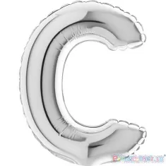 MYLAR 17  SILVER LETTERA  C  pz.5 2
