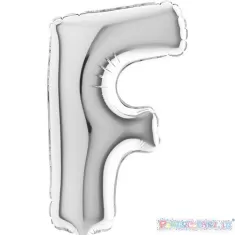 MYLAR 17  SILVER LETTERA  F  pz.5 2