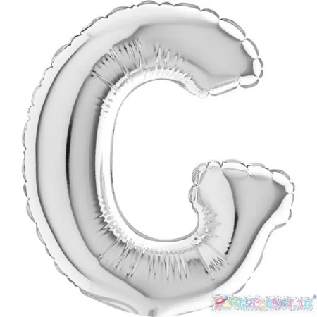 MYLAR 17  SILVER LETTERA  G  pz.5
