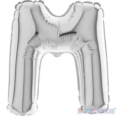 MYLAR 17  SILVER LETTERA  M  pz.5 2