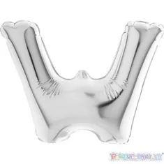MYLAR 17  SILVER LETTERA  W  pz.5 2