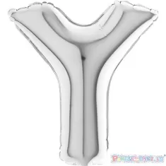 MYLAR 17  SILVER LETTERA  Y  pz.5 2