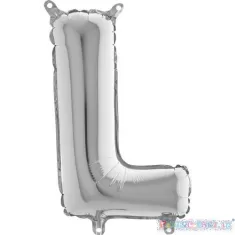 MYLAR 35  SILVER LETTERA  L  pz.3 2