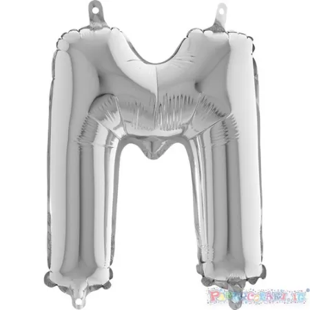 MYLAR 35  SILVER LETTERA  M  pz.3