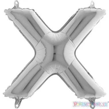 MYLAR 35  SILVER LETTERA  X  pz.3