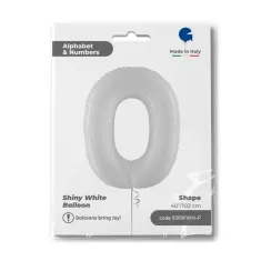 NUMERO 0 BIANCO cm.102