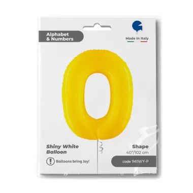 NUMERO 0 GIALLO cm.102