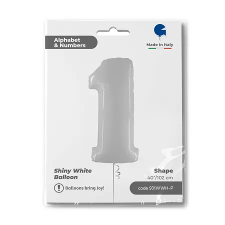 NUMERO 1 BIANCO cm.102