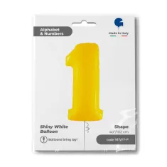 NUMERO 1 GIALLO cm.102