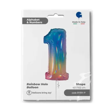 NUMERO 1 RAINBOW cm.102